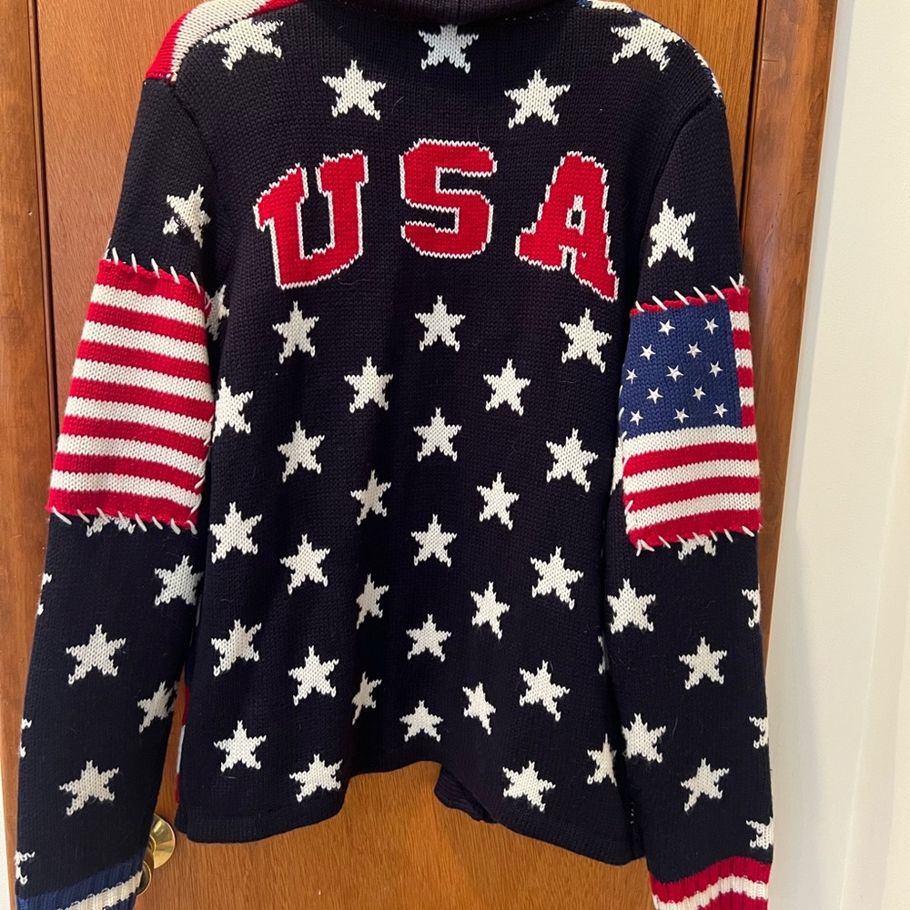 Patriotic Star and Stripe Cardigan - Picture 3 of 3